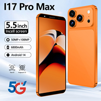 Nouveau modèle 2025 – Smartphone original I17 Pro Max 5G LTE avec écran 120Hz de 7,3 pouces, appareil photo arrière 108MP, 16 Go de RAM + 1 To de stockage, processeur Deca Core