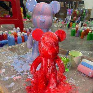 Figura de Conejo Violento de 23-33cm, Muñeco de Conejo Blanco DIY, Decoración para el Hogar, Juguete Modelo de Acción, Conejo Fluido Violento y Melancólico - Product Image 5