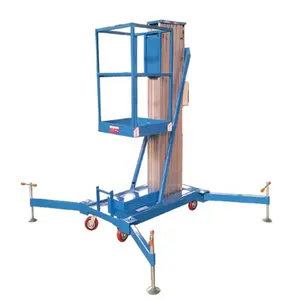 HOT SALE aluminium lift/electric manlift hydraulic lifting table single mast lift