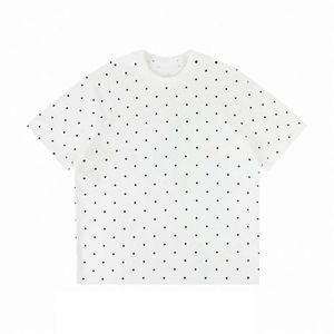 T-shirt unisexe RUICHI 220 GSM 100 % coton à col rond et pois, doux, respirant, ample, tendance, manches courtes, idéal pour l'été - Product Image 4