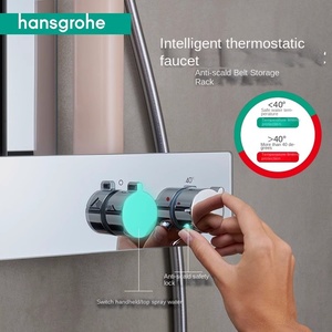 Hansgrohe Rainfinity <span class=keywords><strong>Showerpipe</strong></span> 250 1jet avec ShowerTablet 370 Modèle 26224007 Système de <span class=keywords><strong>douche</strong></span> thermostatique - Product Image 3