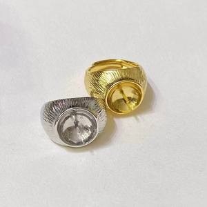 10557DIY Accessories' Stylish S925 Silver <b>Ring</b> Stand 7-11mm Round with <b>Pearl</b> Inlay Rhodium Plating Feminine Fashion Jewelry - Product Image 2