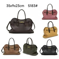 Tas Tote bergaya Vintage Retro, tas selempang bahu tunggal modis serbaguna warna polos