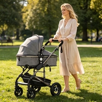 Système de voyage pour bébé en gros, poignée réglable, inclinaison multi-positions, facile à pousser pour les sorties en famille