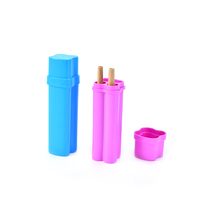 WOWO TECH Vente en gros de tube à cigarettes carré multifonction portable à l'épreuve des enfants LOGO personnalisé 88 mm en plastique