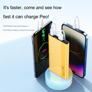 สินค้าใหม่ปี 2024 พาวเวอร์แบงค์ไร้สาย Li-Polymer ความจุสูง 20000mah ช่องเสียบ Type-C ขนาดเล็ก รองรับ PD กำลังไฟ 20W ชาร์จเร็ว เทคโนโลยี GaN Ultra - Product Image 5
