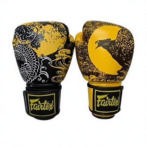 Nuevos Guantes de Boxeo Fairtex con Estampado Completo, Unisex, que Absorben la Humedad, de Cuero Original, para Entrenamiento y Sparring, con Cierre de Gancho y Bucle - Product Image 1