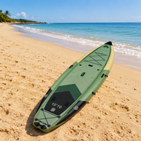 Kayak de pêche gonflable ISUP, design pliable, pompe incluse, pour rivière, lac et sports de loisirs