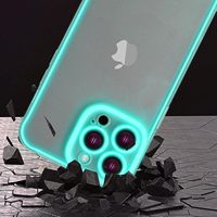 Coque de téléphone souple en TPU lumineuse pour iPhone 15 14 13, accessoires de téléphone portable fluorescents néon pour iPhone 15 16 Pro