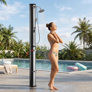 <span class=keywords><strong>Douche</strong></span> <span class=keywords><strong>solaire</strong></span> extérieure CYEN au design moderne, installation simple, 35L, octogonale, <span class=keywords><strong>avec</strong></span> poignée - Product Image 1