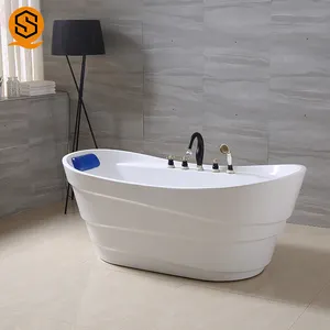 Bak Mandi Akrilik Kecil Portabel Bak Mandi Kamar Mandi Perendaman Modern Mode