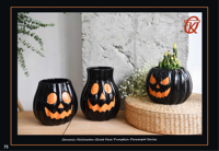 Service de personnalisation professionnel, mini pots de plantes en céramique pour la décoration de bureau, chambre à coucher, salle d'étude, pour Halloween