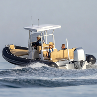 Entrega Rápida, Embarcación Neumática Rígida de Aluminio de 28 Pies, Estilo Deportivo, 860 Hypalon, para Pesca, Surf y Actividades al Aire Libre, con Costillas de Aluminio y PVC