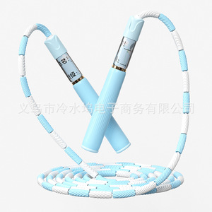 Childrens Bamboo Joint Jump Rope Adjustable Length <b>Soft</b> Beads For Kindergarten Primary School Students Fitness Equipment - Product Image 4