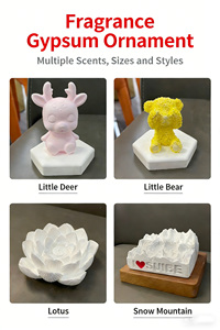 Diffuseur d'air personnalisé en <span class=keywords><strong>pierre</strong></span> de gypse, fleur décorative, article d'intérieur longue durée de conservation de l'arôme, parfum durable et esthétique haut de gamme - Product Image 5