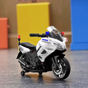 Motocicleta de policía eléctrica para niños al por mayor, juguete de paseo con sirena y luces LED, coche de plástico para niños alimentado por batería al por mayor - Product Image 4