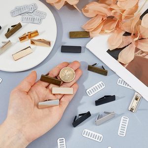 SUPERFINDINGS Sets Metal Blank Stamping <b>Tags</b> Mixed Color Rectangle Blank <b>Name</b> Labels With Shim DIY Handmade Logo Labels For DIY - Product Image 3