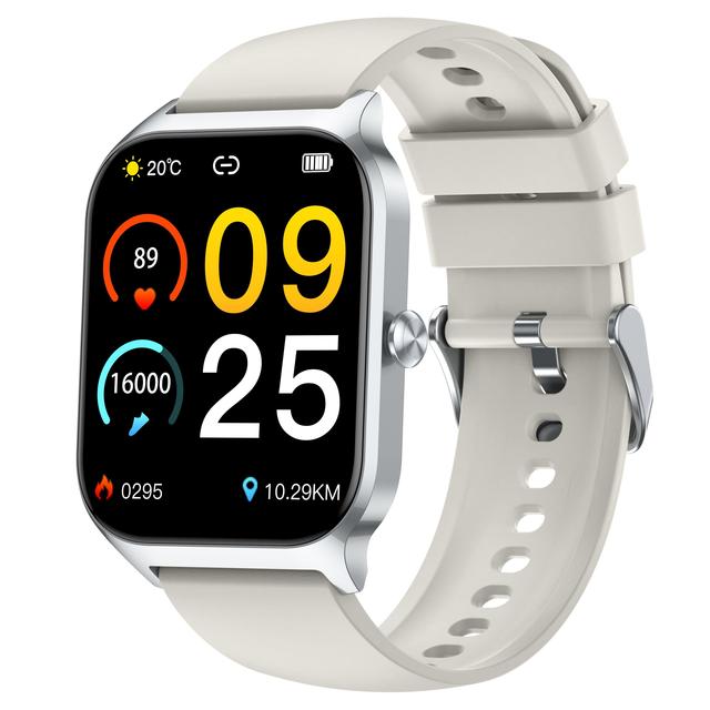 Men Women Smartwatch with 1.85" HD Screen Heart Rate Monitor Fitness Tracker IP68 Waterproof Bluetooth Call Smart Watch