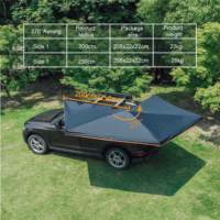 Pour Awnlux Heavy Duty 4*4 Foxwing 270 Tente Nouvelle-Zélande Conception Camping En Plein Air Toit De Voiture Côté Abri En Aluminium avec Tissu Oxford
