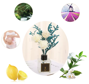 Diffuseur de parfum d'intérieur aux fleurs séchées 50ml, huile essentielle, diffuseur à bâtonnets romantique aux fleurs - Product Image 6