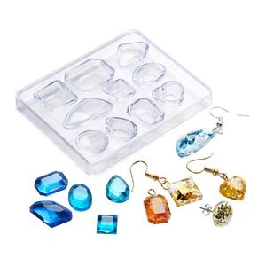 Molde de resina colgante de fundición de joyería con forma de diamante HY para hacer herramientas de artesanía de Transparencia de anillo de mano DIY - Product Image 1