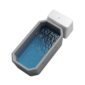 Purificador de Agua con Ozono para Spa, Bañera Fría de 1hp con Enfriador de Agua y Bañera Portátil Inclinada de Policloruro de Vinilo - Product Image 2