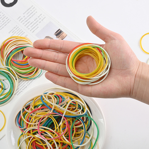 Banda de goma elástica de alta calidad respetuosa con el medio ambiente personalizada, bandas de goma de mezcla de colores naturales de fábrica para la escuela, el hogar y la Oficina - Product Image 3