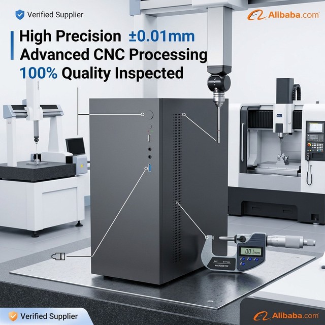 Sheet Metal Fabrication Parts Office Type Original Mini Pc case Style Design Mini Itx Factory Wholesale Computer Cases