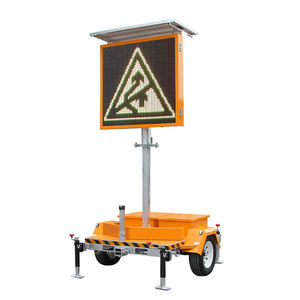 Affichage à messages variables LED solaire mobile en aluminium flexible, conçu sur mesure, pour les panneaux de limitation de vitesse - Product Image 5