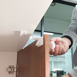 Invisible Baby Proofing Magnetic Cabinet Drawer Locks Plastic High-quality Child Safety Security No Drill Adhesive <b>Protector</b> - Product Image 5