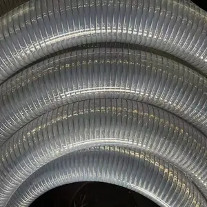Förderung der Wasser rohr feder Spirale leicht Gewicht Flexibler Faser spirale transparenter Stahldraht schlauch
