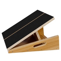 Planche inclinée en bois professionnelle, planche inclinée réglable et civière de mollet, planche extensible-planche antidérapante inclinée