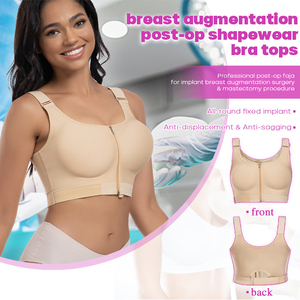After Surgical Breast <span class=keywords><strong>Augmentation</strong></span> Vest Tops Compression Stage 1 <span class=keywords><strong>Post</strong></span> Op Surgery Shapewear Bra for Women - Product Image 3