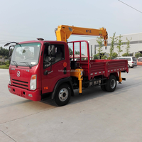 Grue montée sur camion Dayun de 5 tonnes, caisse de chargement modifiable, modes de commande multiples, mini-grue pour l'exportation en Asie du Sud-Est