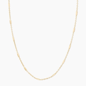 Vòng Cổ Vàng Trơn Vòng Cổ Tatum <span class=keywords><strong>14K</strong></span> Vòng Cổ Dây Chuyền Rolo Cho Nữ Dây Chuyền Vàng Thanh Lịch - Product Image 1