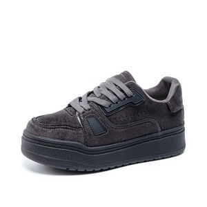 Chaussures plateforme rétro pour femmes, nouveau style 2026, polyvalentes et décontractées, sportives, blanches effet vieilli - Product Image 4