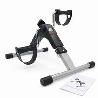 Bicicleta estática de pedales para debajo del escritorio para ejercitar brazos y piernas |   Bicicleta de Ejercicio Plegable Mini con Pantalla LCD para el Hogar y la Oficina