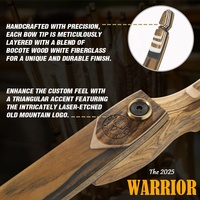 Warrior nouveau produit vente chaude prendre vers le bas ensemble d'arc classique arc de chasse traditionnel pour les fans de tir à l'arc