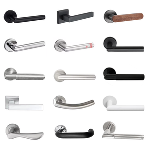 Fornecimento De Fábrica De Aço Inoxidável Durável Preto Quadrado Tipo Alavanca Maçaneta Com Portas Interiores De Bloqueio - Product Image 5