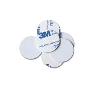 Étiquette autocollante RFID personnalisée 125KHz 13.56MHz T5577 puce PVC ABS PET 20mm 25mm 30mm pour cartes de membre d'hôtel
