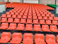 Système de sièges ergonomiques pour stades, chaises VIP pour spectateurs, sièges ignifuges pour arènes extérieures