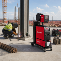 Machine à souder MIG synergique, soudeuse à double impulsion IGBT 500A à gaz