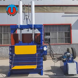 Máquina Empacadora Hidráulica Vertical Industrial Eficiente para Neumáticos de Desecho con Motor para Compresión de Neumáticos de Alta Densidad - Product Image 1