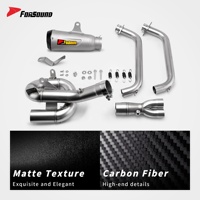 Système d'échappement complet pour moto Forsound Factory à prix de gros, silencieux SR GP-Spec, système slip-on complet pour MT-07 MT07 2014-2026