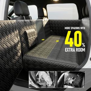 Funda Protectora para Asiento Trasero de <span class=keywords><strong>Coche</strong></span> para Perros, Base Rígida, Impermeable, Tela Oxford 600D, Diseño Sólido, Protectores de Puerta, Ecológica, Lavable - Product Image 4
