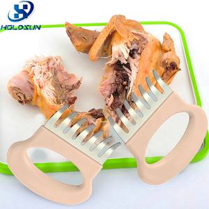 Parrilla divisora <span class=keywords><strong>de</strong></span> carne Manual <span class=keywords><strong>de</strong></span> acero inoxidable multifunción duradera resistente al calor, tenedor <span class=keywords><strong>de</strong></span> pollo para barbacoa al aire libre y Camping - Product Image 5