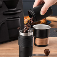 Coffrets Cadeaux Café et Thé : Kit de préparation de café infusé à froid, Sac de voyage, Emballage cadeau, Moulin à café, Pot, Bouilloire, Ensemble d'outils pour cafetière à versement