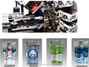 <strong>Four</strong> Color Curved Surface <strong>Offset</strong> Printer Plastic Cups <strong>Printing</strong> Machine - Product Image 4
