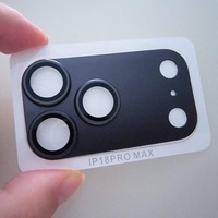 Protection d'objectif de caméra en verre trempé intégré en métal mat, protection complète de l'objectif du téléphone pour iPhone 18 Pro Max