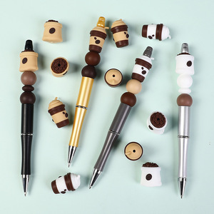 Al por mayor, abalorios sueltos de PVC y silicona con diseño de taza de café caliente de dibujos animados en 3D para la fabricación de joyas y accesorios de pulseras DIY - Product Image 5